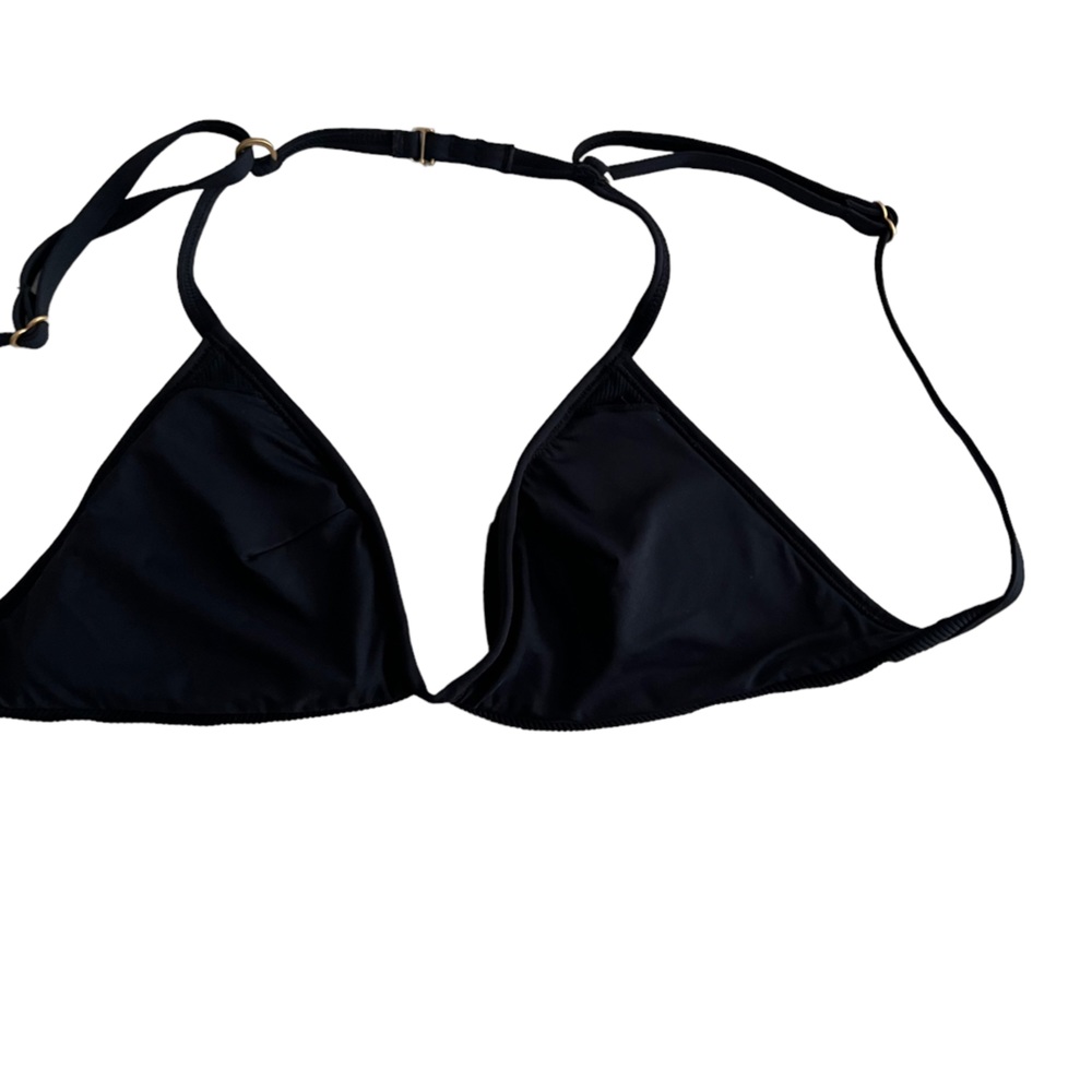 Like New tried never worn black bikini top Sz S